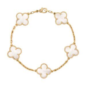 Van Cleef & Arpels CLOVER BRACELET 5 MOTIFS MOP